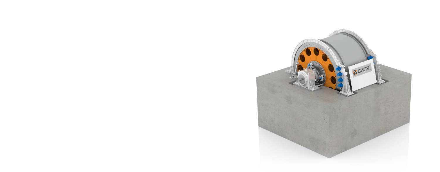 Машина подъемная шахтная клетьевая ЦР6,5x3,2/0,55ТД